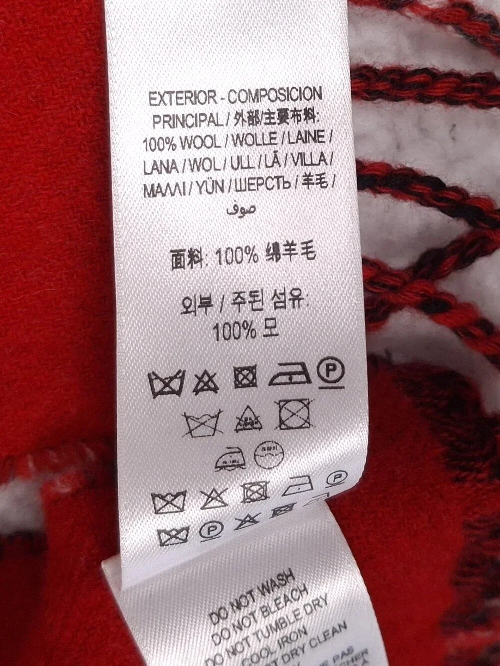 Burberry boys check plaid wool scarf large logo spellout preppy luxury old money